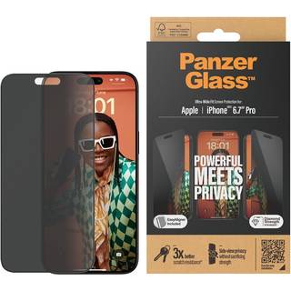 PanzerGlass® skærmbeskytter iPhone 15 Pro Max UWF Privacy wA