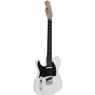 Dimavery TL-601 E-Guitar LH, white / black pick guard TILBUD NU