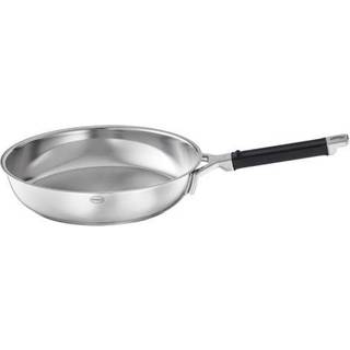 Rösle Silence PRO Pfanne 28 cm - Edelstahl mit Kapselboden - Schwarz,Silber
