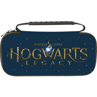 Trade Invaders Harry Potter - XL Bag for Switch and Switch Oled - Hogwarts Legacy blue background + big logo - Miscellaneous Taske - Nintendo Switch
