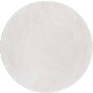 KM Carpets Cozy Rundt Gulvtæppe 160, White