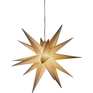 3D Papirstjerne LED højde 60 cm - Hvid