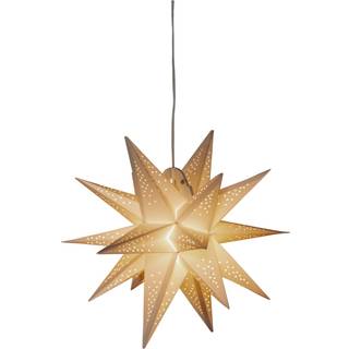 3D Papirstjerne LED højde 45 cm - Hvid