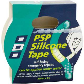 Silikonetape PSP Silicone Tape, 25 mm x 3 meter, sort
