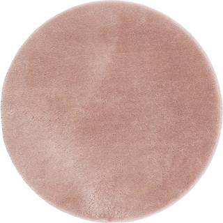 KM Carpets Cozy Rundt Gulvtæppe 160, Dusty Pink