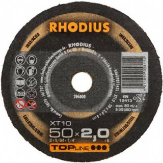 RHODIUS Skæreskive XT 10 MINI 25 stk. Ø50x2 mm 6mm (206800)