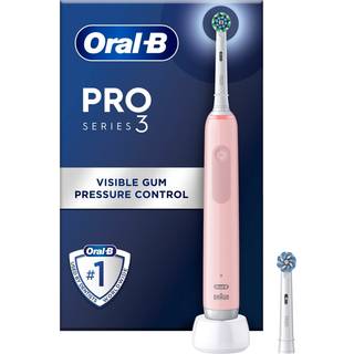 Oral-B Eltandbørste Pro3 Pink + Extra Brush Head
