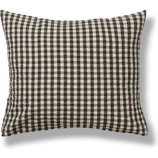 Juna Bæk & Bølge Pudebetræk 50x60 Cm / Sand - Pudebetræk Økologisk Bomuld Sort - 637101