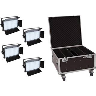 Eurolite Set 4x LED PLL-480 CW/WW Panel + Case TILBUD NU