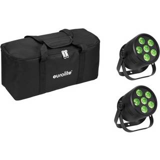 Eurolite Set 2x LED Silent 6 QCL Floor Bl + Soft Bag LED PAR