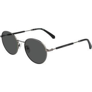Calvin Klein Unisex CKJ20110S 008 Solbriller Metal Rifle tønde Grå Rund Normal