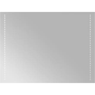 badeværelsesspejl med LED-lys 80x60 cm