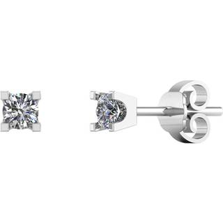 Henrik Ørsnes Design 14 Karat Hvidguld Øreringe med Diamanter 0,10 Carat TW/SI