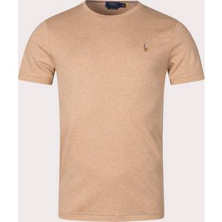 Polo Ralph Lauren Herren T-Shirt beige meliert Slim Fit