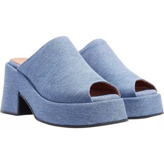 Ganni Platform denim mules - blue - EU 39