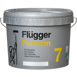 Svanemærket Vægmaling - Flügger Perform 7 9,1 L Hvid