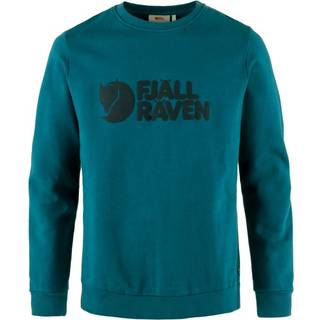 Fjällräven Logo Sweater Men-deep sea-XL