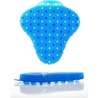 EKCOS Innovations EKS-8BM-12 EKCOSCREEN 60 Day Premium Anti-Splash Urinal Screen til tunge brug Offentlige toiletter Blå/Mango 7x8-tommer (pakke