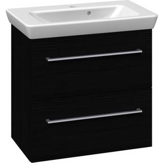 Scanbad Multo vaskeskab med Lotto vask, 2 skuffer, 65 cm, sort struktur