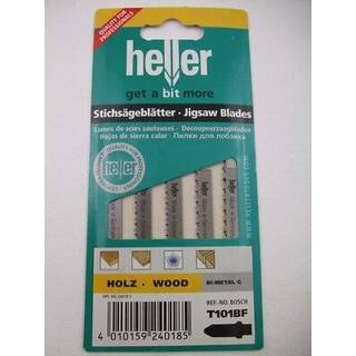 Heller stiksavklinge 75mm t/træ 3-30mm, pk a 5. T101BF