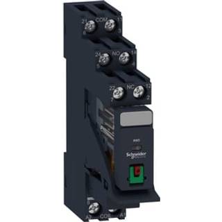 Schneider Rxg relæ m/sokkel+test 2c/o 230vac