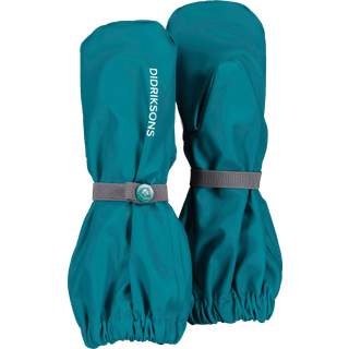 Didriksons Pileglove Forede Regnvanter, Petrol Green, 0 år