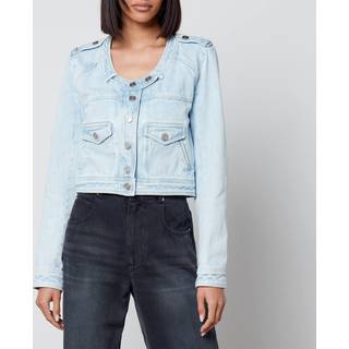 Isabel Marant Valene cropped denim jacket - blue - L