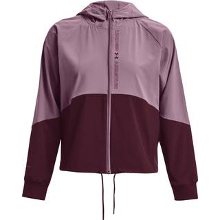 Jakke med hætte Under Armour Woven FZ Jacket-PPL 1369889-500 Størrelse M