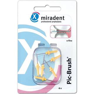 Mellemrumsbørster Miradent Pic-Brush Refills x-fine 0.5 mm GUL