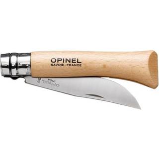N°10 lommekniv, rustfrit stål, 10 cm, blister, &#34;Tradition Inox&#34; - Opin