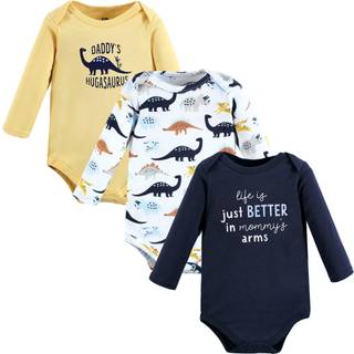 Hudson baby unisex baby bomuld langærmet bodysuits hugasaurus 9-12 måneder