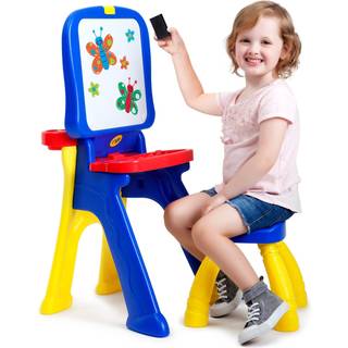Crayola: Triple-The-Fun Art Studio-Konverteres til Activity Desk inkluderer afføring Magnetisk tørt sletning Board 3
