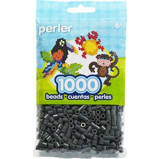 Bulk K?b: Perler perler 1 000 t?ller m?rkegr? (3 pakke)