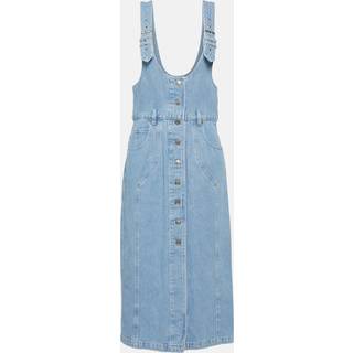 Marant Etoile Filipine denim midi dress - blue - XL