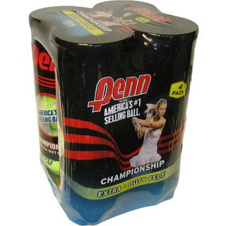 Penn Championship Tennis Balls - Extra Duty Felt Pressurized - 3 Balls (Pack of 4)