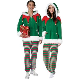 Elf Fleece Jumpsuit voksen kostume | Medium