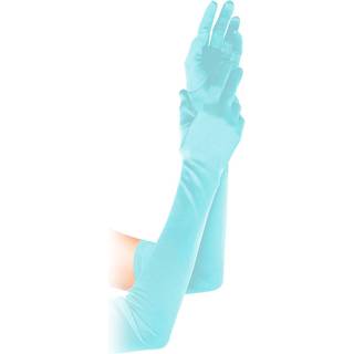 Leg Avenue Extra Long Satin Gloves 16B Light Blue