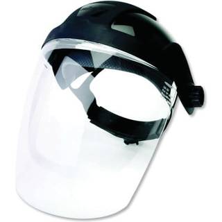 Sellstrom DP4 Face Shield - Letvægtsmaske med høj påvirkning Crown & Ratchet hovedbeklædning til arbejde med slibning - ANSI Z87.1 - Anti tåge po