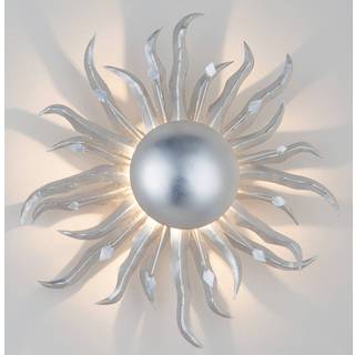 Tiltalende SONNE SILBER væglampe Ø 45 cm