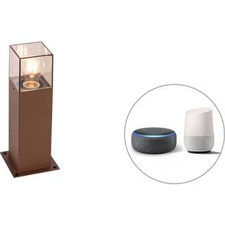 Smart stående udendørslampe rustbrun 30 cm inkl. Wifi P45 - Denmark