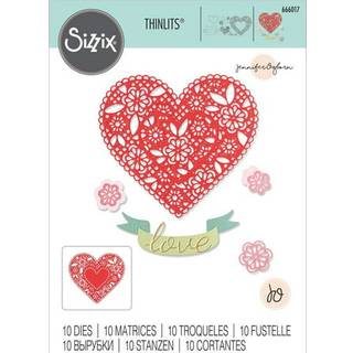 Thinlits Die Set Doily Heart by Jennifer Ogborn