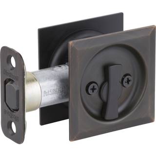 Kwikset 335sqt-11p Privacy Pocket Door Locks Venetian Bronze