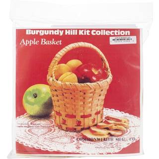Commonwealth Basket Burgundy Hill Basket Kit Apple Basket 6 """" X6 """" X9 """"