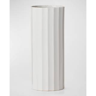 Lenox fransk perle kammusling cylinder vase 1 t?ller hvid