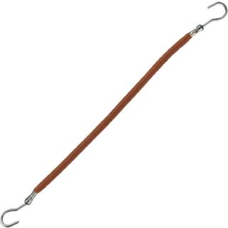 Comair Elastic Bands With Hooks 10 cm Brown - 12 Pcs