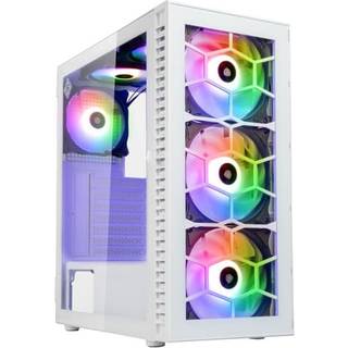 Kolink Observatory HF Glass ARGB Midi Tower Case - white - Kabinet - Desktop - Hvid