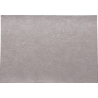 ASA Selection Tischset Silver Cloud Vintage Leder-Optik Platzset Grau
