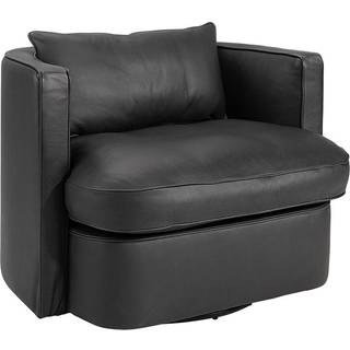 Artwood, Joan Clubchair Swivel Leather Anthracite Artwood