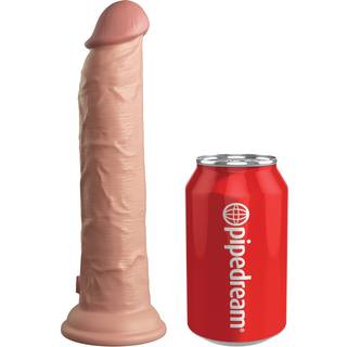King Cock Elite 9 - sugekop-vibrator 23 cm - naturlig