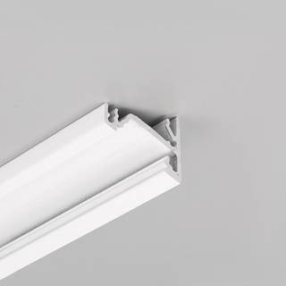 2m aluprofil CORNER14 EE7F/TY - Hvid lakeret, hjørne, LED skinne